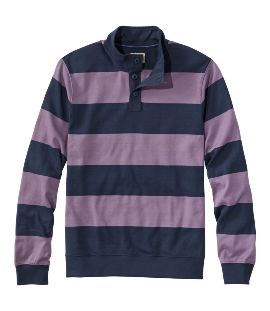 Men's Bean's Vintage Soft Rugby, Mockneck, Stripe