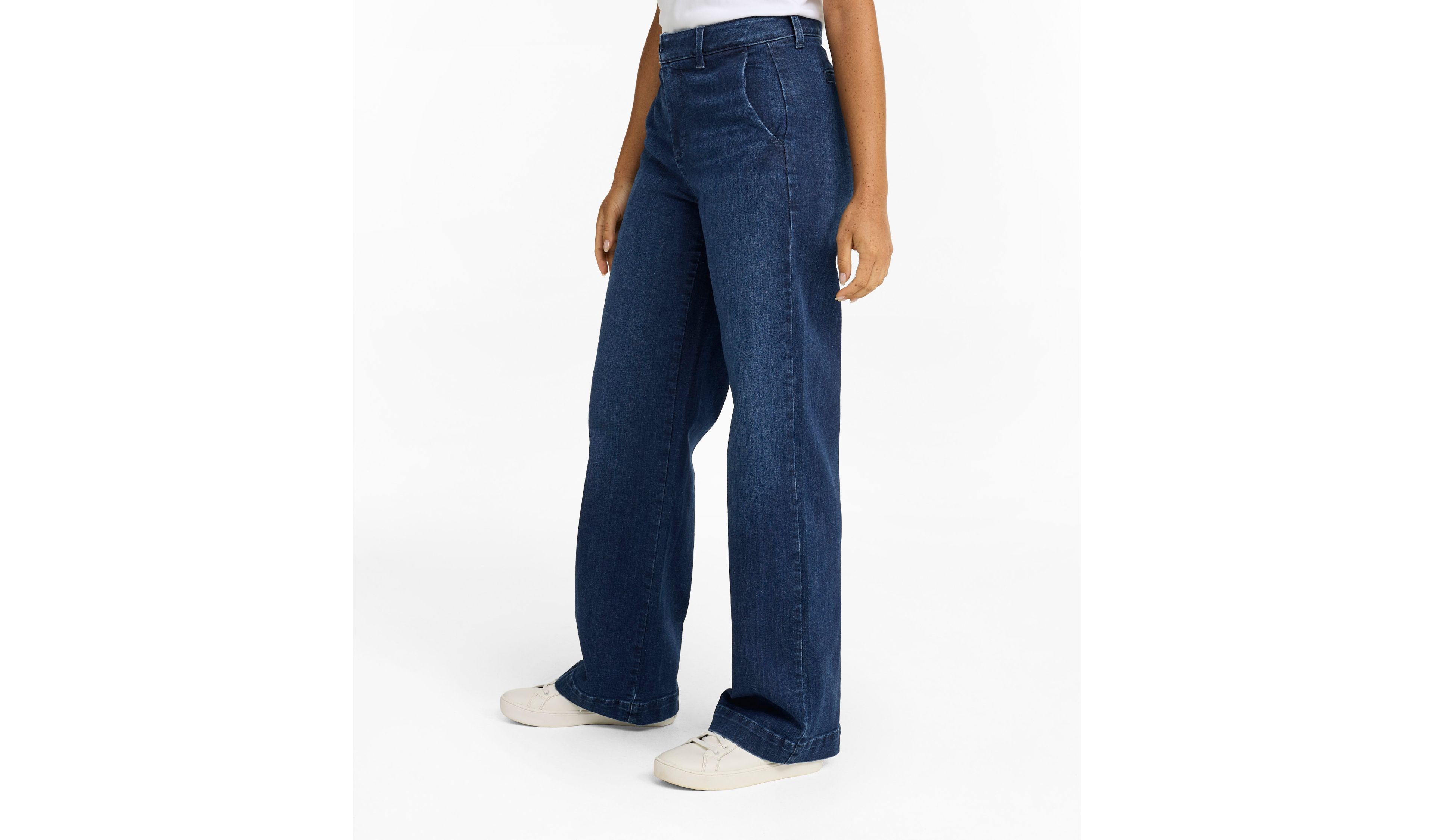 Women's True Shape Jeans, High-Rise Wide-Leg Trouser