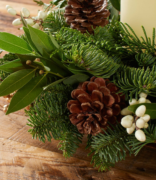 Winter White Centerpiece Pillar, One Color, large image number 2