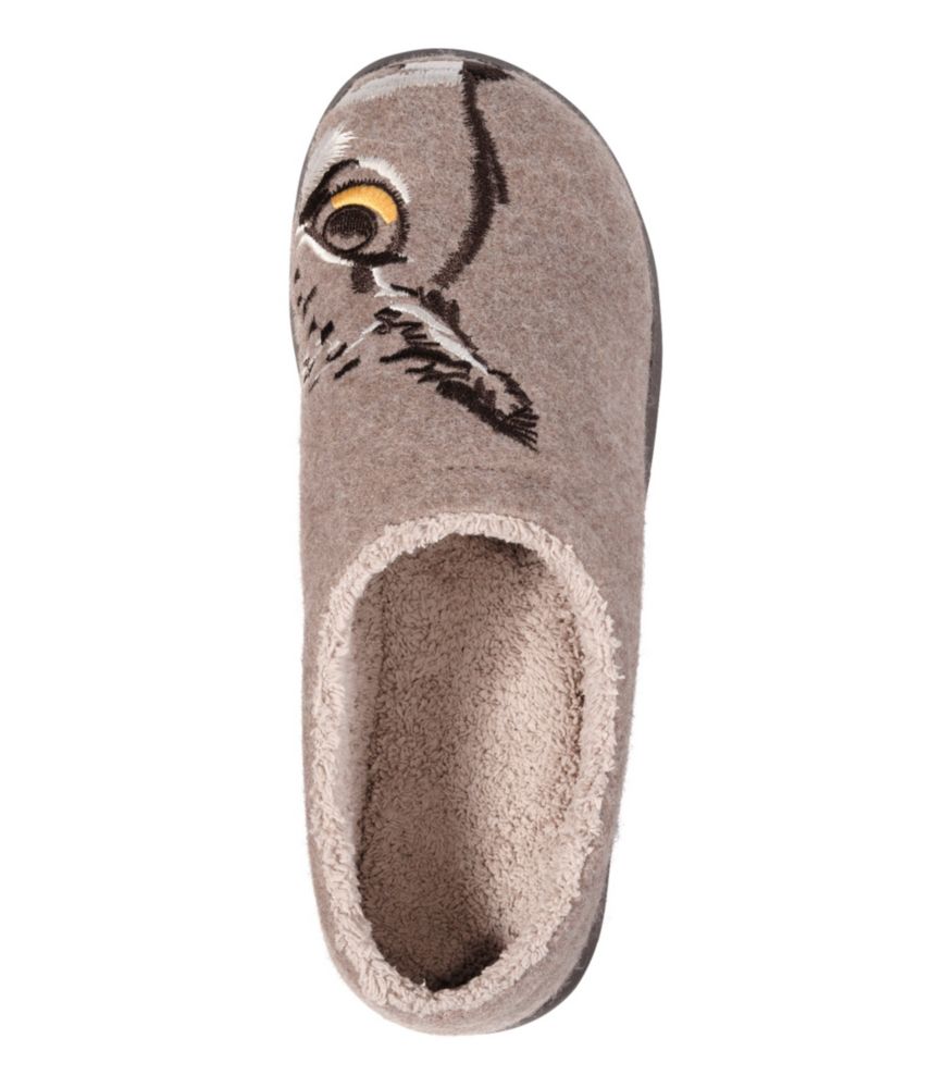 Men's Daybreak Slippers, Taupe Owl, small image number 4