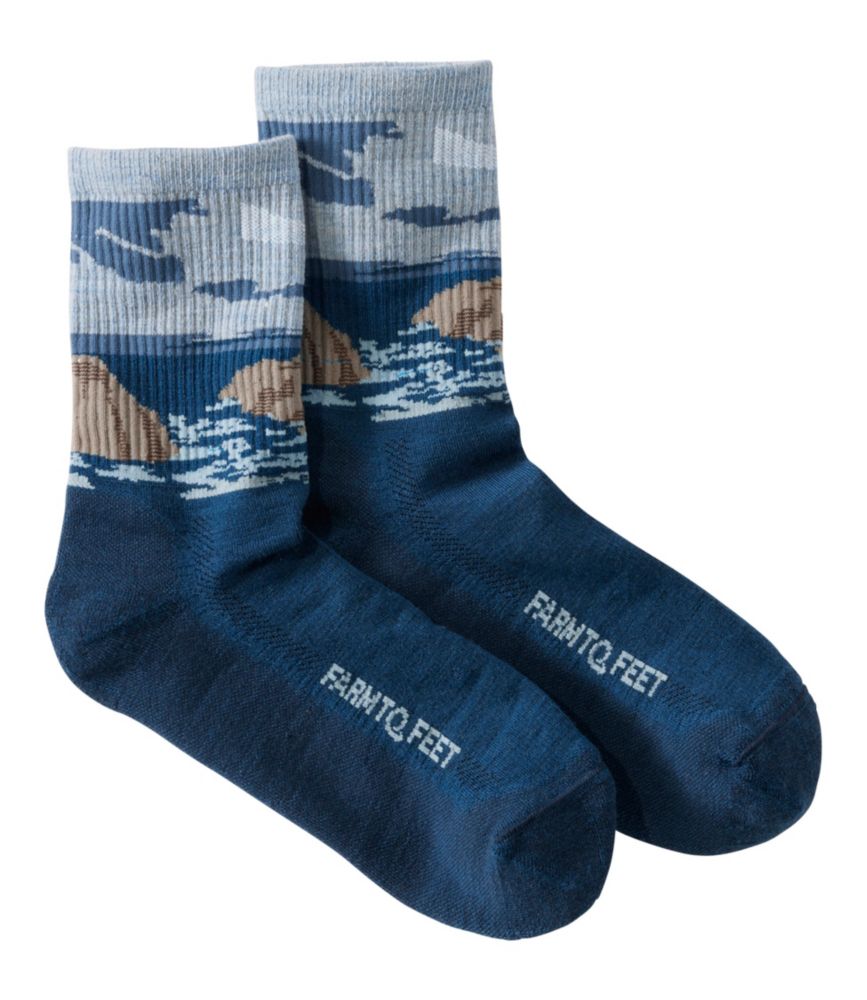 Adults' Farm to Feet Cape Headlight Lighthouse Light Cushion 3/4 Crew Sock
