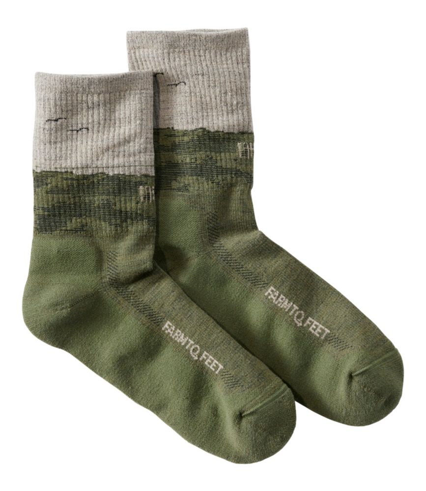 Adults' Farm to Feet Portland West Quoddy Lighthouse Light Cushion 3/4 Crew Sock