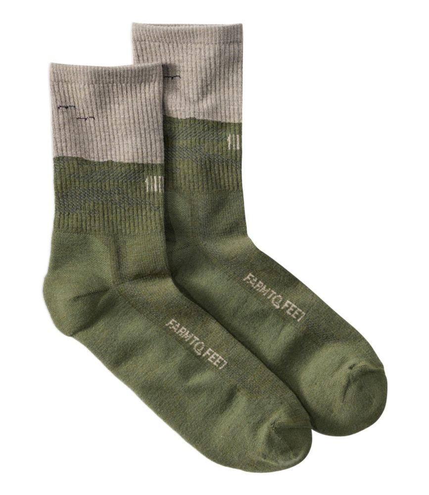 Adults' Farm to Feet Portland West Quoddy Lighthouse Light Cushion 3/4 Crew Socks