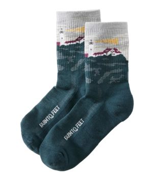 Adults' Farm to Feet Portland Headlight Lighthouse Light Cushion 3/4 Crew Sock, New
