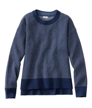 Women's Wicked Soft Cotton/Cashmere Crewneck Sweater, Pattern