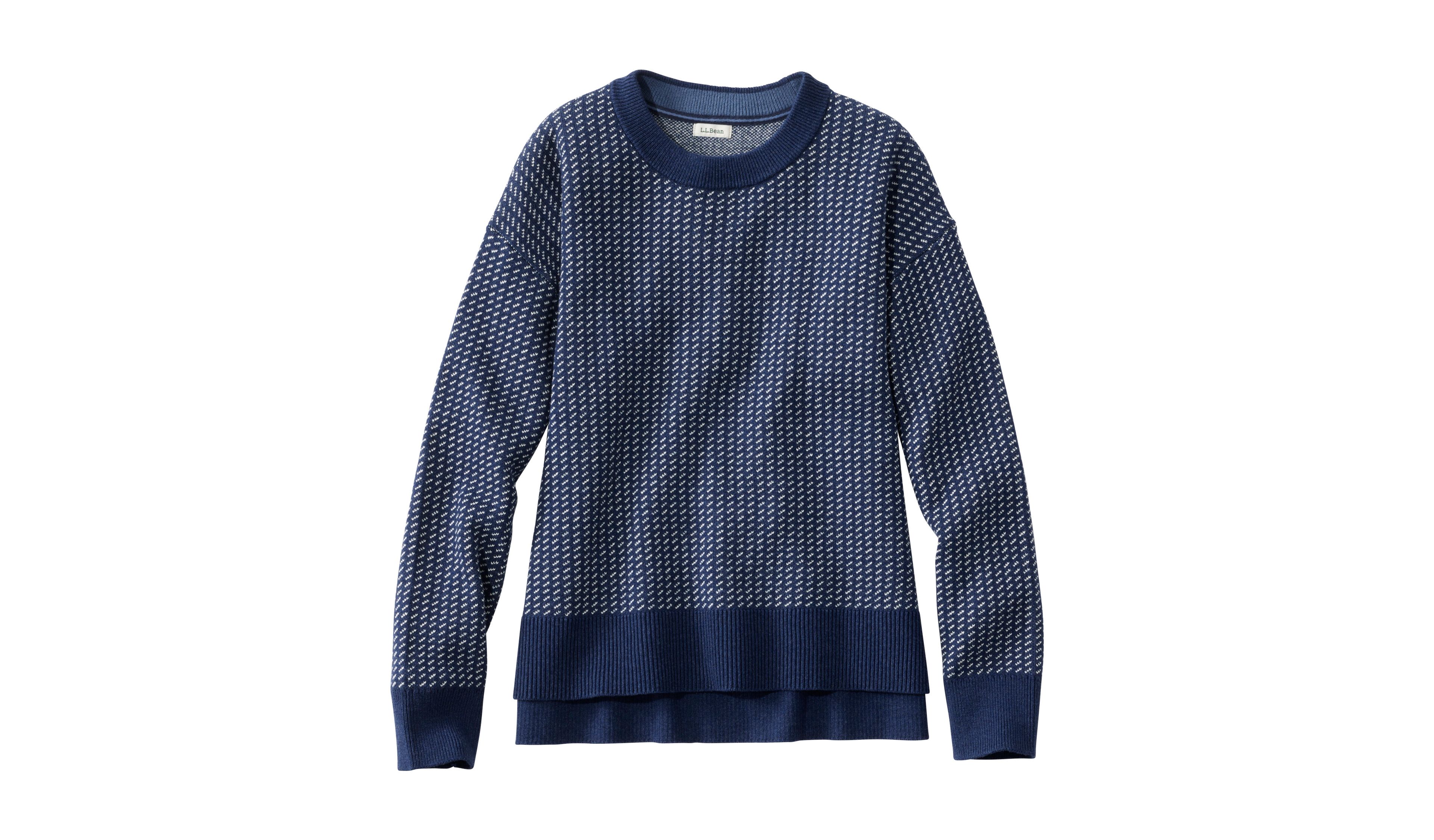 Women's Wicked Soft Cotton/Cashmere Crewneck Sweater, Pattern