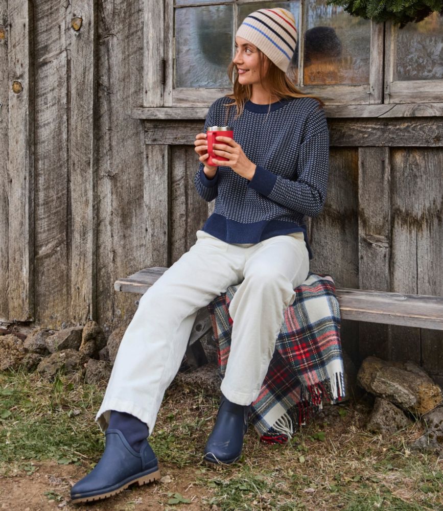 Women's Wicked Soft Cotton/Cashmere Crewneck Sweater, Pattern