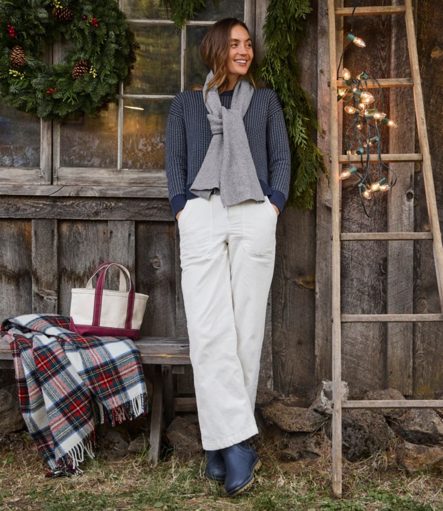 Women's Wicked Soft Cotton/Cashmere Crewneck Sweater, Pattern