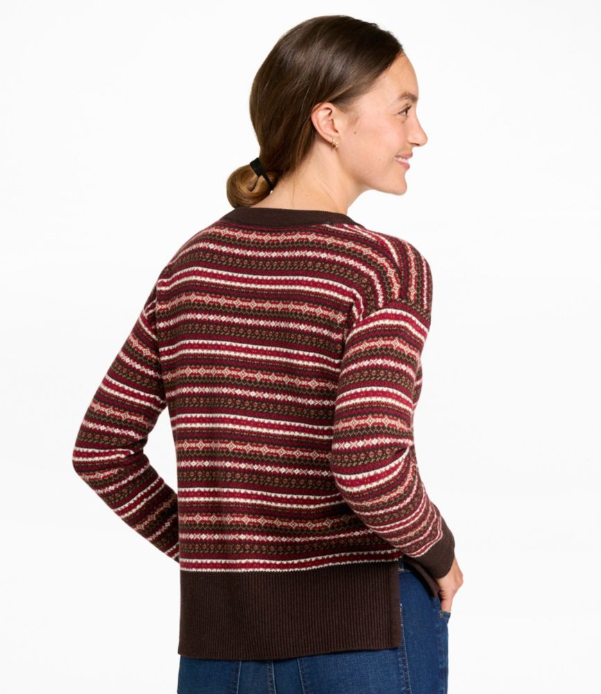 Women's Wicked Soft Cotton/Cashmere Crewneck Sweater, Pattern