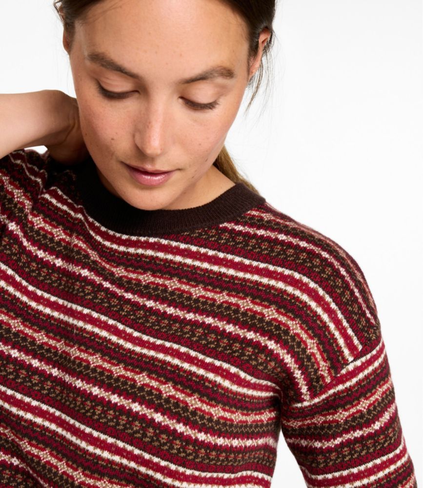 Women's Wicked Soft Cotton/Cashmere Crewneck Sweater, Pattern