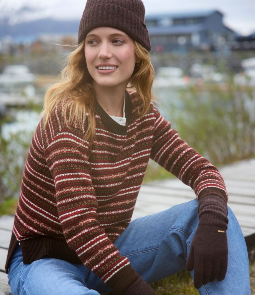Women's Wicked Soft Cotton/Cashmere Crewneck Sweater, Pattern