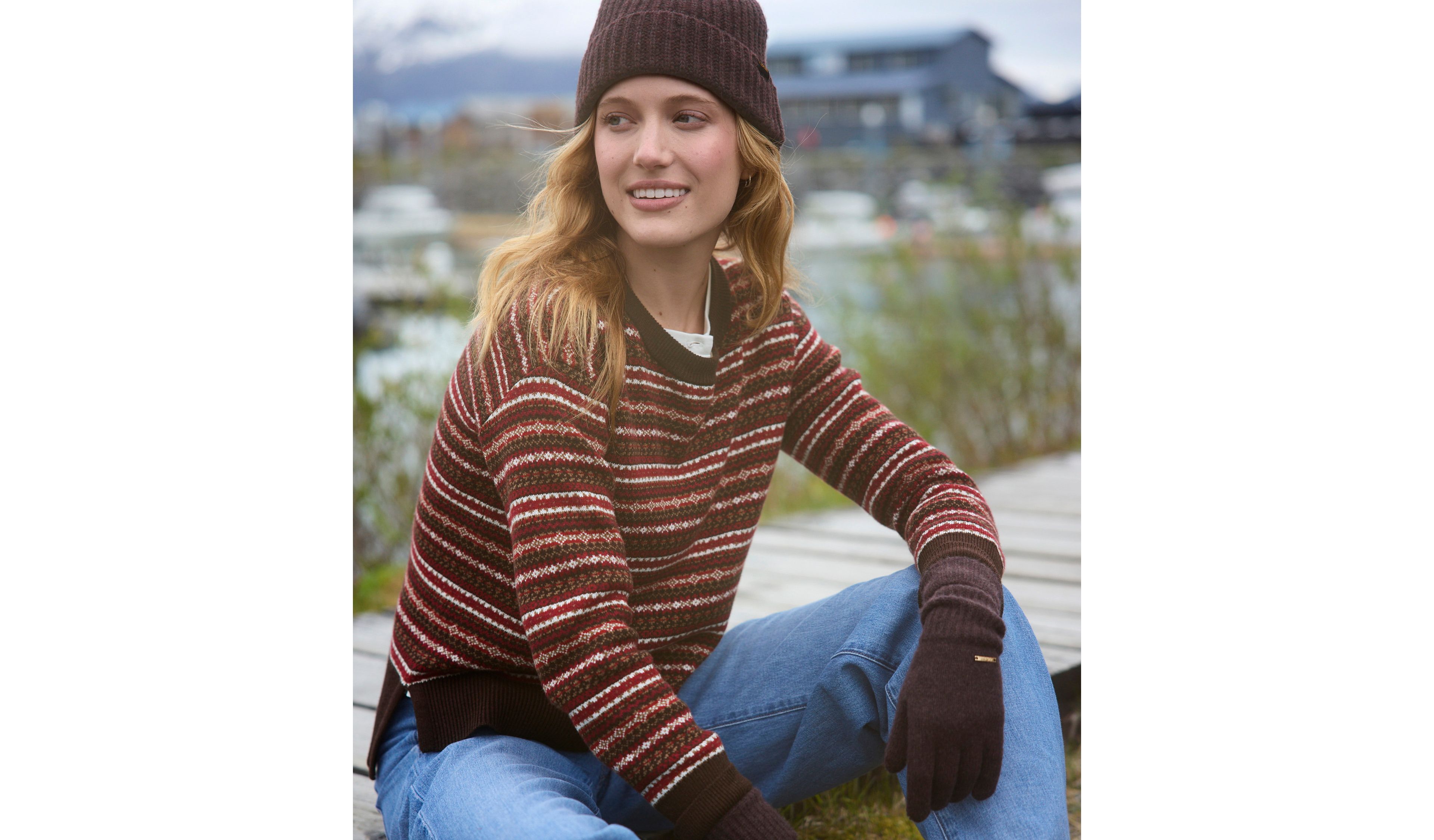 Women's Wicked Soft Cotton/Cashmere Crewneck Sweater, Pattern