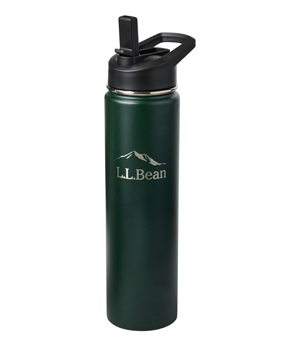 Bean Canteen Insulated Water Bottle Straw, 25 oz, Deepest Green, large image number 0