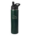 Bean Canteen Insulated Water Bottle Straw, 25 oz, Deepest Green, small image number 0