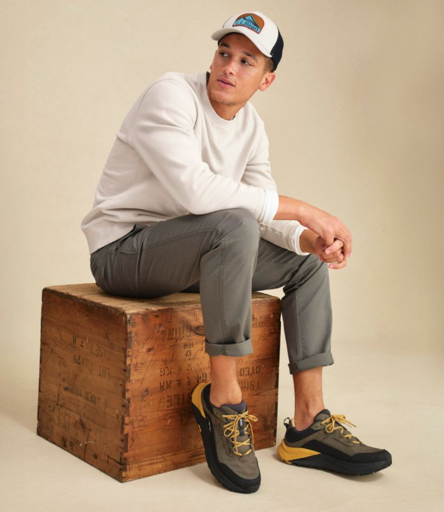 Men's Sunwashed Sweatshirt, Crewneck, Classic Navy, small image number 6