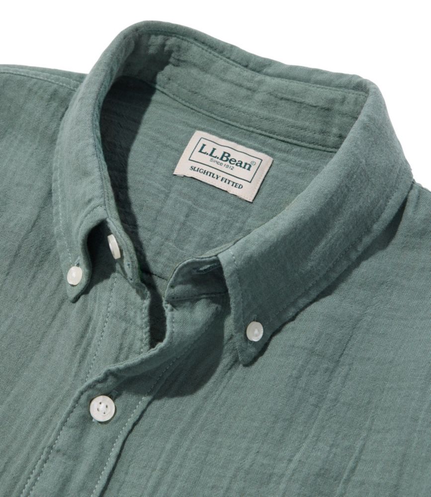 Men's Cloud Gauze Shirt, Long-Sleeve, Slightly Fitted Untucked Fit, Bone Multi Stripe, small image number 6