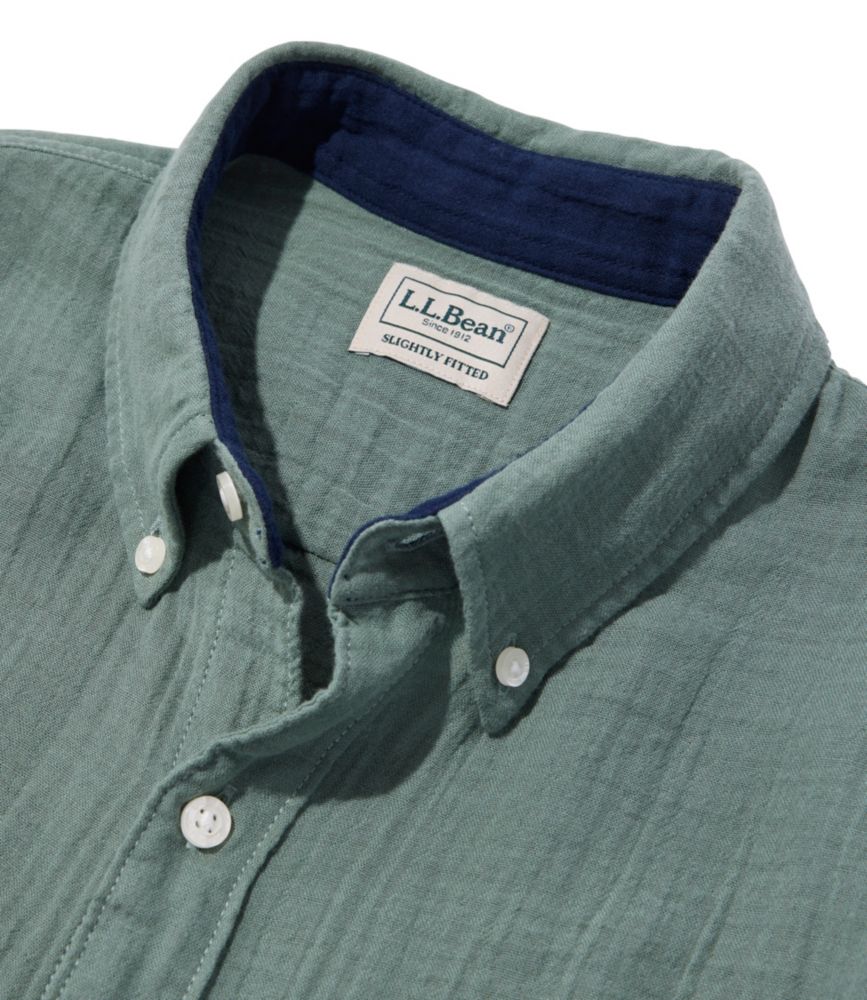 Men's Cloud Gauze Shirt, Long-Sleeve, Slightly Fitted Untucked Fit