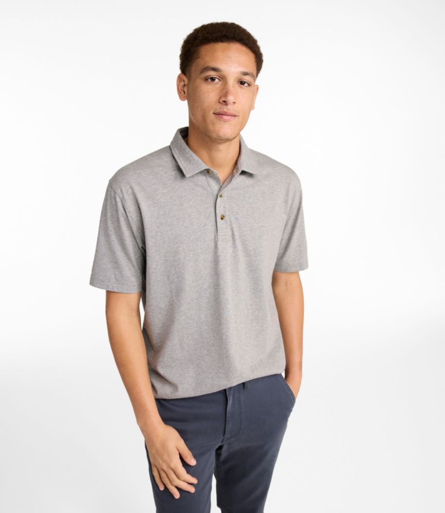 Men's Carefree Unshrinkable Polo, Short-Sleeve, Without Pocket