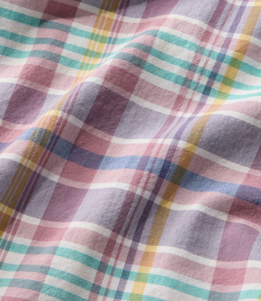 Men's Madras Shirt, Short-Sleeve, Slightly Fitted Untucked Fit