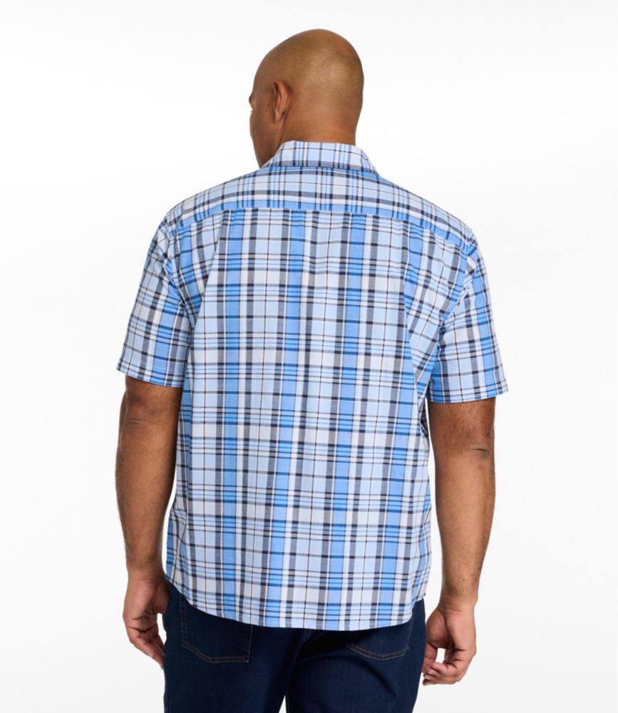Men's Madras Shirt, Short-Sleeve, Slightly Fitted Untucked Fit