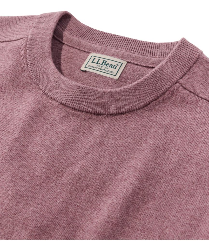 Men's All Seasons Cotton Blend Sweater, Crewneck, Silver Pine Heather, small image number 6