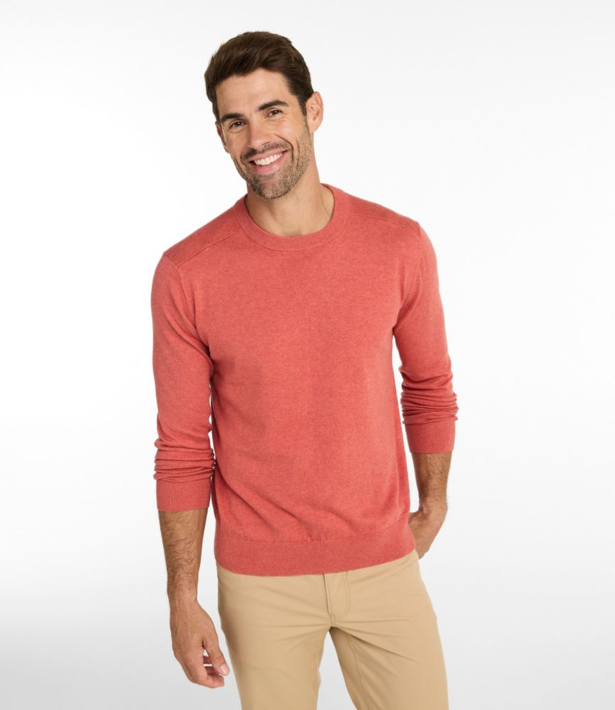 Men's All Seasons Cotton Blend Sweater, Crewneck