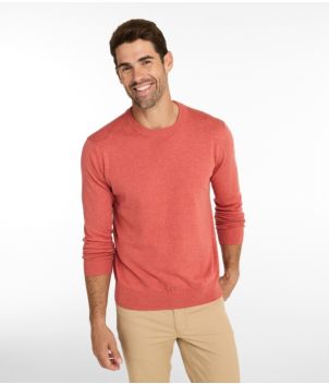 Men's All Seasons Cotton Blend Sweater, Crewneck, New