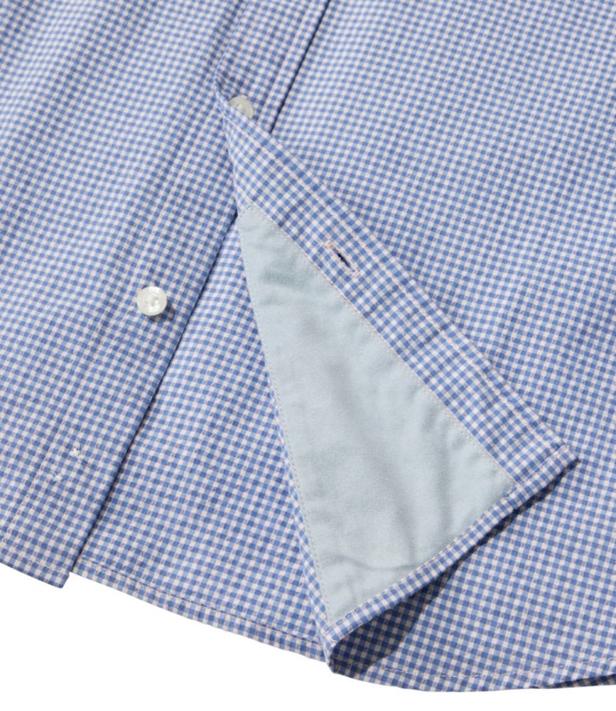 Men's Comfort Stretch Performance&reg; Seersucker Shirt, Long-Sleeve, Slightly Fitted Untucked Fit, Plaid, Pale Rose, small image number 7