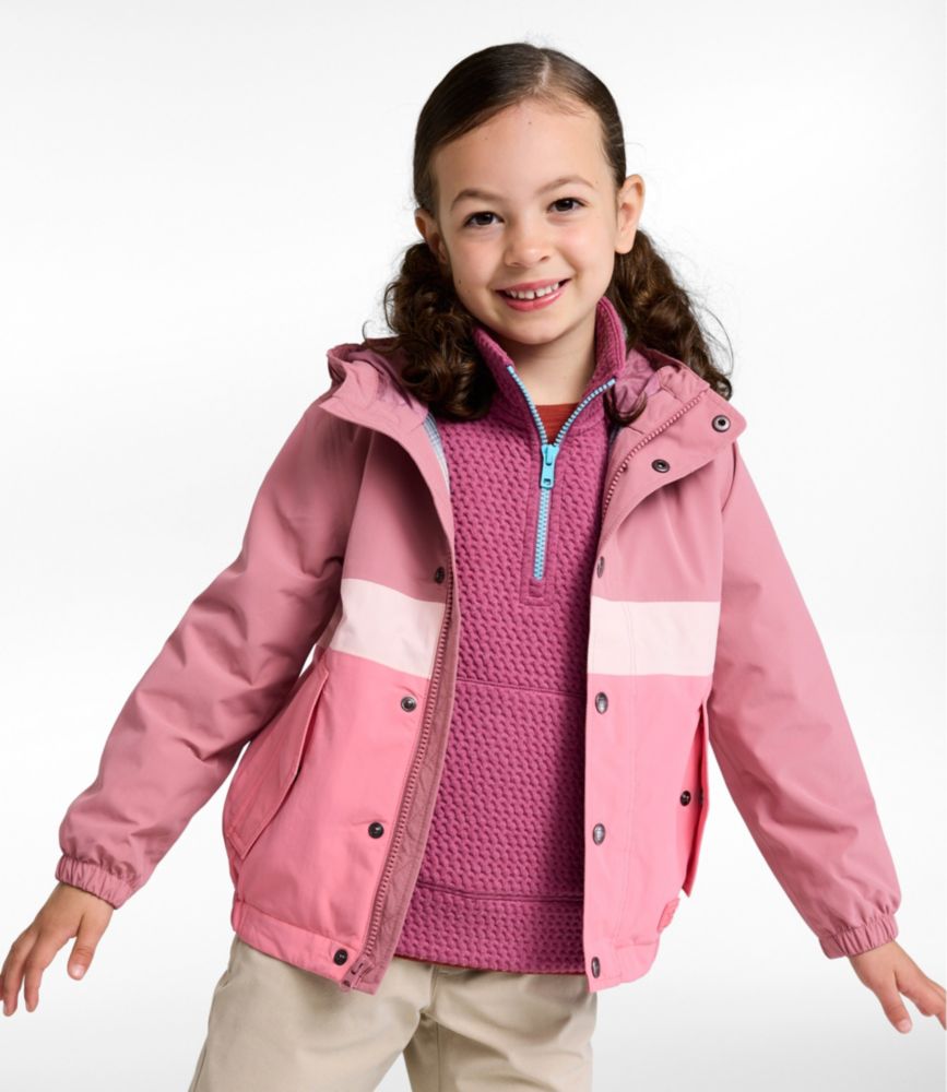 Little Kids' Mountain Classic Rain Jacket, Washed Orchid/Desert Pink, small image number 3