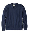 All Seasons Cotton Blend V-Neck Sweater Men's Regular, Classic Navy Heather, small image number 0