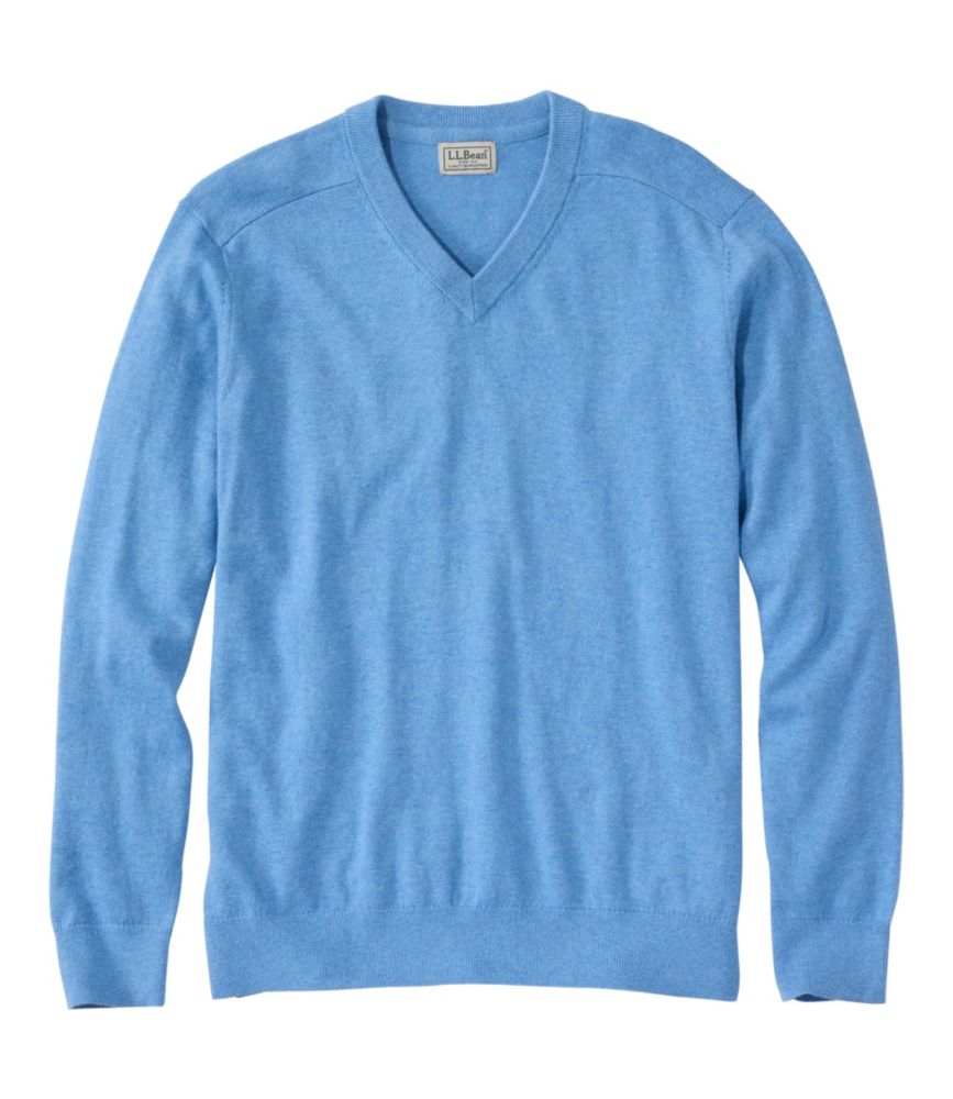 Men's All Seasons Cotton Blend V-Neck Sweater