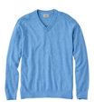 All Seasons Cotton Blend V-Neck Sweater Men's Regular, Seaboard Blue Heather, small image number 0