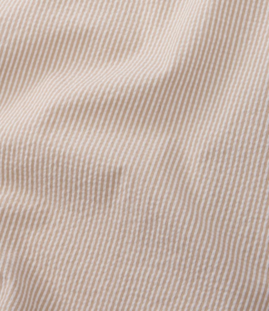 Men's Comfort Stretch Performance® Seersucker Shirt, Short-Sleeve, Slightly Fitted Untucked Fit, Stripe
