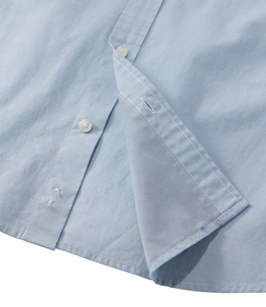 Men's Comfort Stretch Performance® Chambray Shirt, Long-Sleeve, Slightly Fitted Untucked Fit