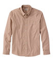 Comfort Stretch Performance Chambray Long Sleeve Shirt Slightly Fitted Men's Regular, Camel Brown, small image number 0
