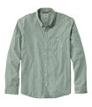 Comfort Stretch Performance Chambray Long Sleeve Shirt Slightly Fitted Men's Regular, Faded Sage, small image number 0