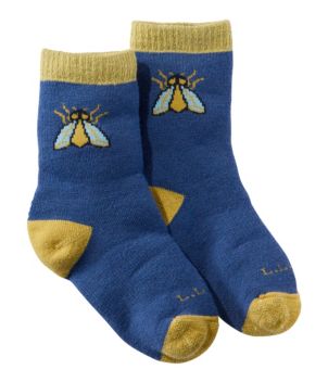 Kids' L.L.Bean No Fly Zone Hiking Socks, Crew, New