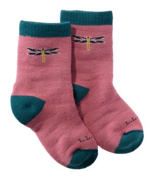 Kids' L.L.Bean No Fly Zone Hiking Socks, Crew, New