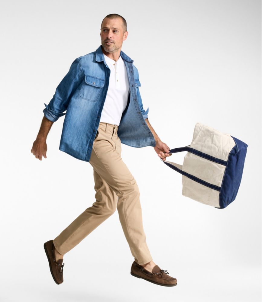 Men's Sunwashed Khaki Pants, Standard Fit, Straight Leg, Carbon Navy, small image number 11