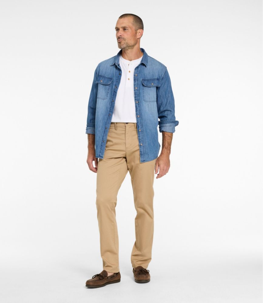 Men's Sunwashed Khaki Pants, Standard Fit