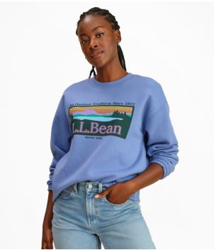 Women's Essential Sweatshirt, Crewneck Logo, New