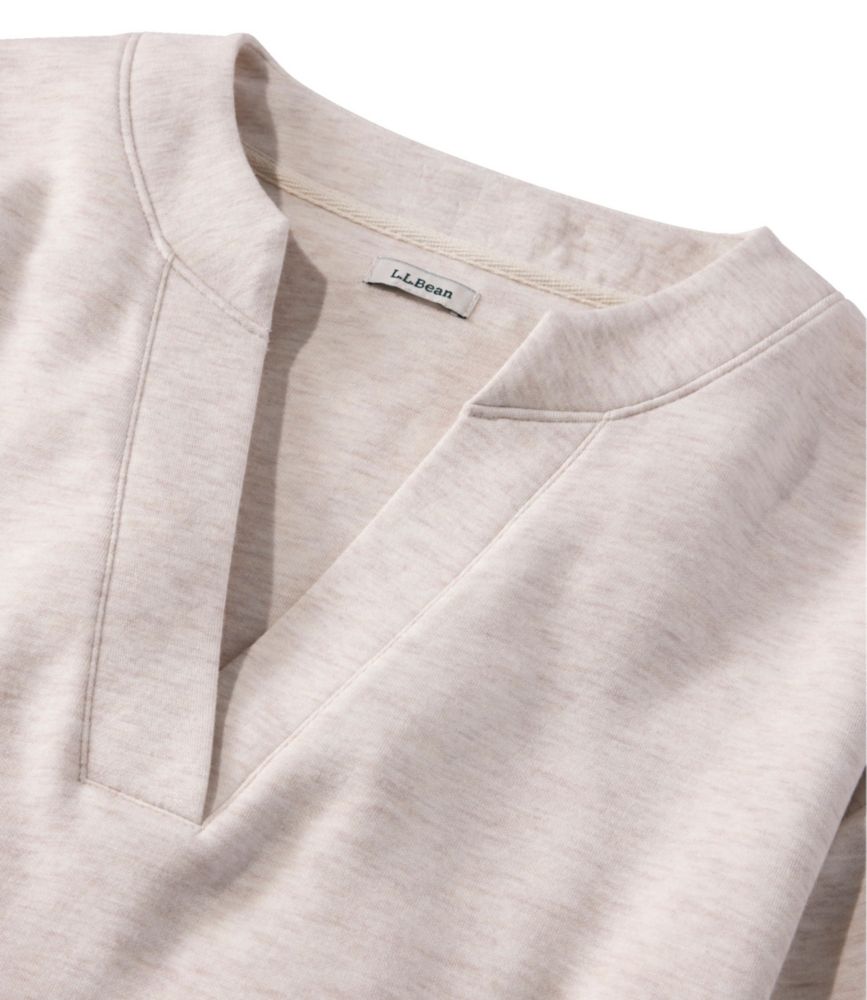Women's L.L.Bean CloudSoft Splitneck Pullover, Mauve, small image number 4