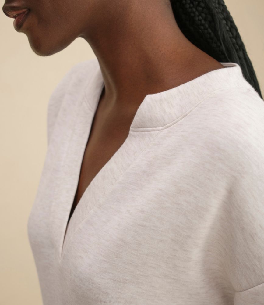 Women's L.L.Bean CloudSoft Splitneck Pullover, Mauve, small image number 6