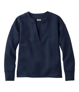 Women's L.L.Bean CloudSoft Splitneck Pullover, New