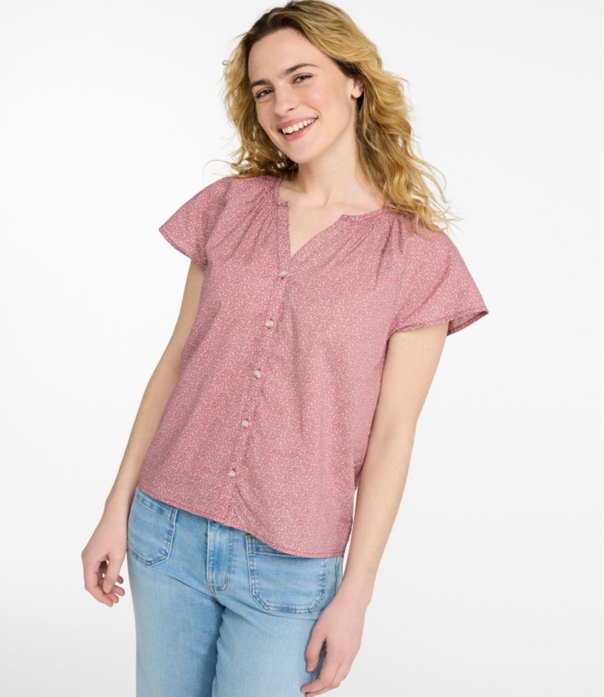 Women's Whisperweight Poplin Shirt, Short-Sleeve