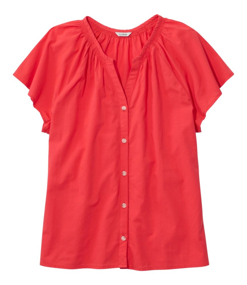 Women's Whisperweight Poplin Shirt, Short-Sleeve