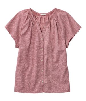 Women's Whisperweight Poplin Shirt, Short-Sleeve, New