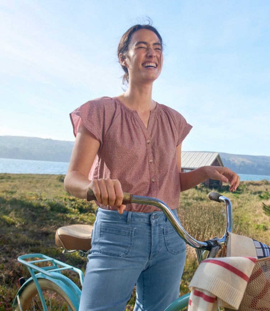 Women's Whisperweight Poplin Shirt, Short-Sleeve