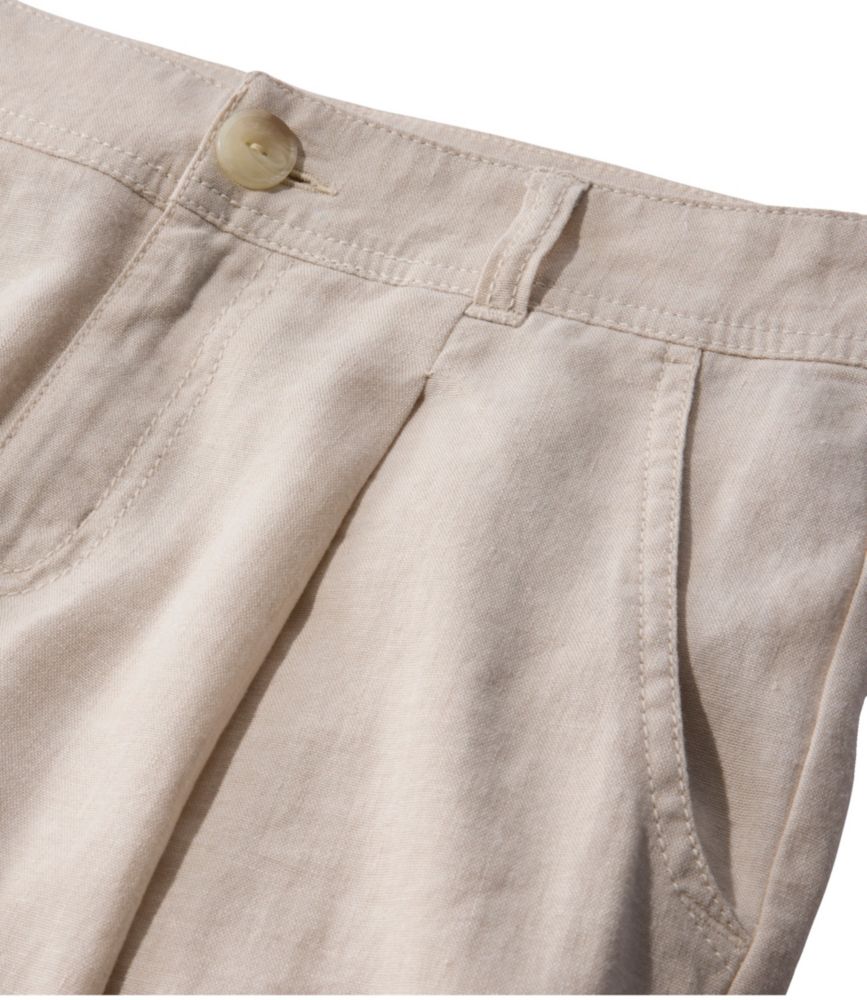 Women's Lakeside Linen-Blend Pants, Wide Straight-Leg