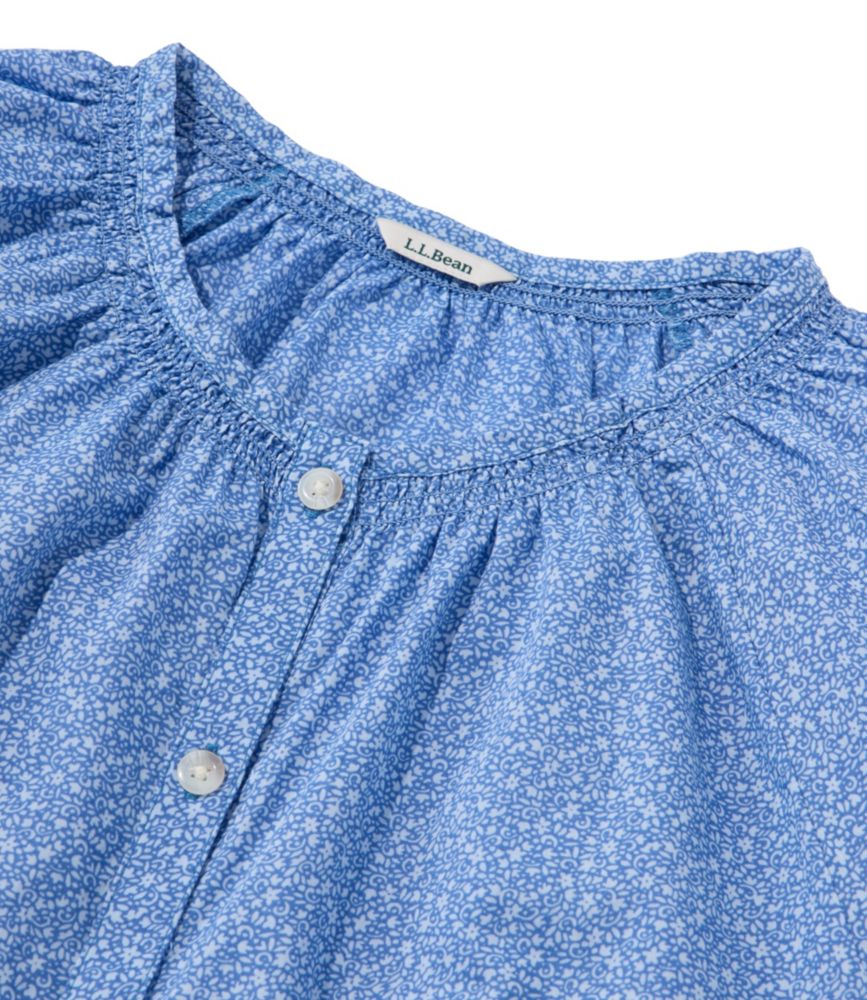 Women's Whisperweight Poplin Shirt, Long-Sleeve, Classic Navy Stripe, small image number 4